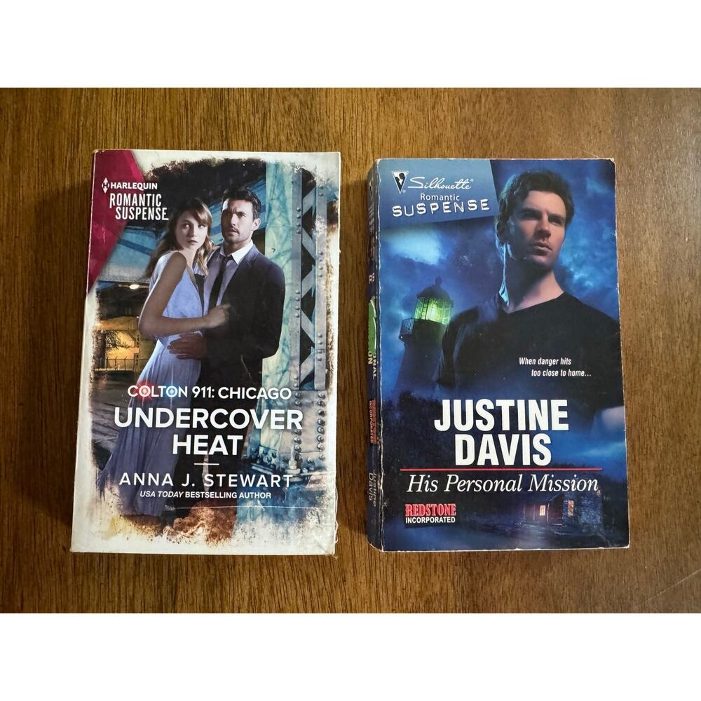 Harlequin Romantic Suspense Book Lot 2 Undercover Heat His Personal Mission